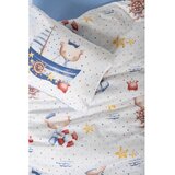 Mijolnir Bijela/plava dječja posteljina za dječji krevetić od renforce pamuka s uključenom plahtom/4-dijelna 100x150 cm Seaman – | shoptok.hr