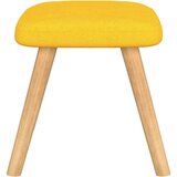  Stolica za opuštanje s osloncem za noge boja senfa od tkanine | shoptok.hr