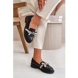 S. BARSKI Leather Women's Loafers Black S.Barski HY42-330 | shoptok.hr