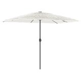  Vrtni suncobran s čeličnom šipkom bijeli 300x200x250 cm | Eponuda.ba