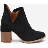 Resti Black women's ankle boots with cut-outs Encura - Footwear | Shoptok.si