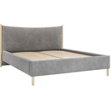 MID.YOU OBLAZINJENA POSTELJA 180 cm x 200 cm , les, tekstil, leseni material antracit | Shoptok.si