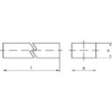 Toolcraft 138543 čelik C45 + C čelični klin (D x Š) 1000 mm x 7 mm 8 mm 1 St. | Eponuda.ba