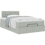 vidaXL Okvir za krevet s madraca svjetlosivi 120x190 cm baršunasti | shoptok.hr