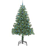 vidaXL Božično drevo med 300 LED z stojalom Zelena 210 cm PVC | Shoptok.si