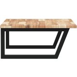  Zidna polica za umivaonik od čelika i masivnog bagremovog drva Smeđa 80 x 60 x 2 cm | Shoptok.si