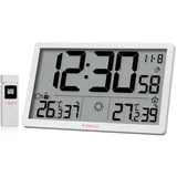 Jumbo NEO LCD Weather Wall Clock white