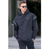 Madmext Sweatshirt - Black - Oversize Cene