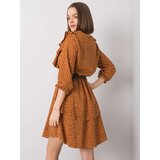 RUE PARIS Dress-WN-SK-R824.68-light brown | Shoptok.si