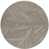 Flair Rugs Siva volnena okrogla preproga ø 160 cm Leaf - Flair Rugs Cene