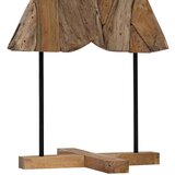 vidaXL Božično drevo z stojalom Rjava 150 cm Trdna tikovina | Shoptok.si