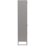 Venture Home vitrina Bakal 40,5 × 190 × 80 cm, svijetlosiva | shoptok.hr