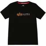 Alpha Industries Majica zlatno žuta / crna / bijela