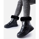 Gemre Black insulated snow boots with fur Oliver | shoptok.hr