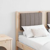 vidaXL Tapecirani uzglavlje Smeđa 120 cm Masivni bor i tkanina | shoptok.hr