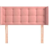  Uzglavlje s ušima ružičasto 93x16x78/88 cm baršunasto | shoptok.hr