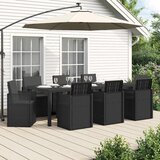  Vrtni set za objed s jastukom 9 pcs Antracit PP | shoptok.hr