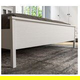 Hanah home FRN-20063 WoodenWhite Double Bedstead | ePonuda.com