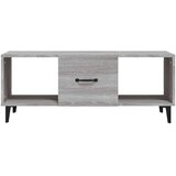 vidaXL Klubska mizica siva sonoma 102x50x40 cm konstruiran les | Shoptok.si