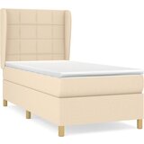 Maison Chic Box spring postelja - Vzmetna postelja z vzmetnico krem 90x190 cm blago SL1190, (21889061) | Shoptok.si