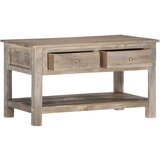 vidaXL klubska mizica 82x52x47 cm trden mangov les | Shoptok.si