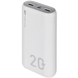 SiliconPower QS15 Powerbank External battery 20000 mAh 2x USB QC 3.0 1x USB-C PD (SP20KMAPBKQS150W) White | shoptok.hr