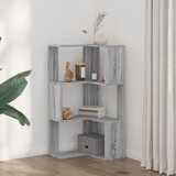  Kutni regal z knjige 3 razine artisian hrast 50x50x102cm drveni | Eponuda.com