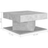  Stolić za kavu boja betona 57 x 57 x 30 cm konstruirano drvo | shoptok.hr