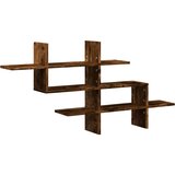 vidaXL Zidna polica boja hrasta 124,5x18x60,5 cm konstruirano drvo | shoptok.hr