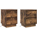  Noćni ormar s ladicama 2 pcs Dimljeni hrast 39 x 34,5 x 50 cm | shoptok.hr