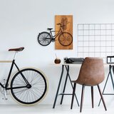 Wallity Zidna dekoracija Historical Floral Bike - M - 377, 58 x 60 cm, Smeđa | Eponuda.com