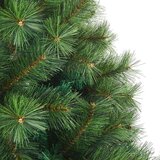 vidaXL Umjetno božićno drvce s nogom Zelena 210 cm PVC, čelik | shoptok.hr