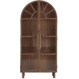 Jotex Vitrina u dekoru oraha u tamnoj prirodnoj boji 90x195x40 cm Sandor – | shoptok.hr