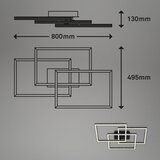 Lesnina-XXXL stropna led-svetilka 80/49,5/13 cm | Shoptok.si