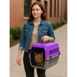 WALLXPERT Catbox - Purple Purple Pet Carrier Box Cene