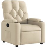 Maison Chic Naslanjač - Relax naslanjač iz krem blaga, (22061725) | Shoptok.si