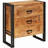 vidaXL Strani šal s predalom Rjava 66 x 33 x 70 cm trden mangov les | Shoptok.si