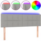  LED uzglavlje svjetlosivo 144 x 5 x 78/88 cm od tkanine | shoptok.hr