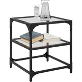  Stolić s prozirnom staklenom površinom 40x40x45 cm čelik | Eponuda.com