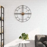  Zidni sat crni Ø 60 cm željezni | shoptok.hr