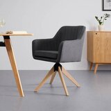 Bessagi Home naslanjač lucita, temno siva, žamet | Shoptok.si