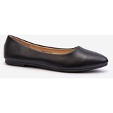 EVENTO PE1 Women's Black Eco Leather Ballerina Flats Tindomiel | shoptok.hr