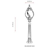 Opviq Vanjska lampa BSU-68182-BSY-M2-B, 110 cm, Podna, IP65, ABS, E27, 60W, Crna | Eponuda.ba