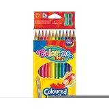  trikotni barvni svinčniki colorino z ostrilom 12 kosov Cene