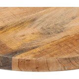 Stolna Mizna plošča Ø 50x2,5 cm okrogla trden robusten mangov les | Shoptok.si