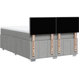  Krevet box spring s madracem svjetlosiva 160x200 cm tkanina | shoptok.hr
