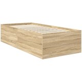  Krevetna konstrukcija s uzglavljem Sonoma hrast 75 x 190 cm | shoptok.hr