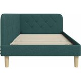  Kutni okvir kreveta Tamnozelena 100 x 200 cm tkanina | shoptok.hr
