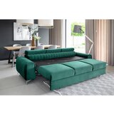 ELTAP Zelena žametna raztegljiva sedežna garnitura 261 cm Laurence – | Shoptok.si
