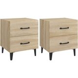  Nočna omarica 2 kosa sonoma hrast 40x35x47,5 cm, (20730879) | Shoptok.si